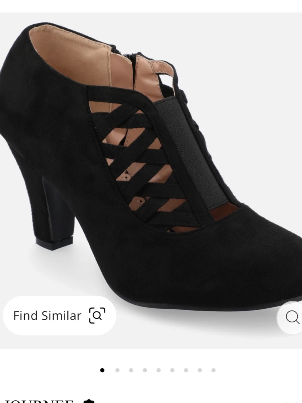 Journee Collection Piper Faux Suede Black Bootie NWOT - Size 9